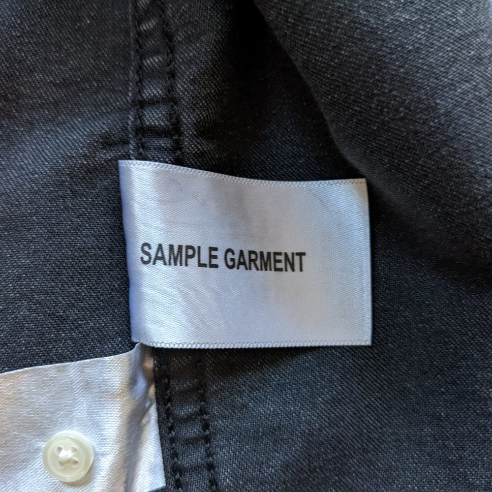 SAMPLE Levis Fringe Black Denim Shirt - Picture 5 of 10